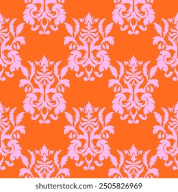 floral Damask Seamless Pattern ethnic Classical luxury royal Vintage, paisley elements ornament victorian seamless texture for wallpapers, textile for wallpapers