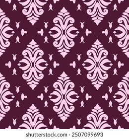 floral Damask Seamless Pattern ethnic Classical luxury royal Vintage, paisley elements ornament victorian seamless texture for wallpapers, textile for wallpapers