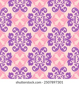 floral Damast Nahtloses Muster ethnisch Klassische Luxus königlich Vintage, Paisley Elemente Ornament Victorian nahtlose Textur für Tapeten, Textil für Tapeten