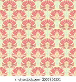 Floral damask seamless pattern pastel colors.motifs flowers ornament hand drawn vector elements.Ethnic traditional Asia, Africa,Latin
America illustration.Design for textile,neckerchief,wrap,decorate.