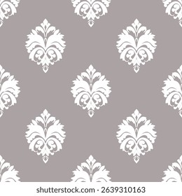 Floral Damask Seamless Vectors, And Illustrations 