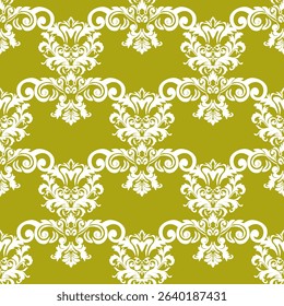 Floral Damask Seamless Vectors, And Illustrations