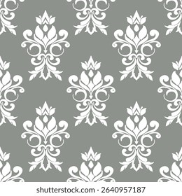 Floral Damask Seamless Vectors, And Illustrations