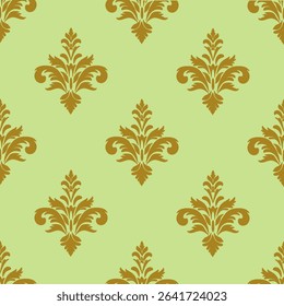 Floral Damask Seamless Vectors, And Illustrations  
