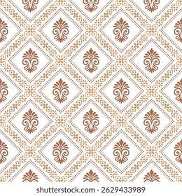 Floral damask wallpaper pattern design 