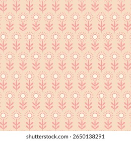 Floral Deco seamless vector pattern