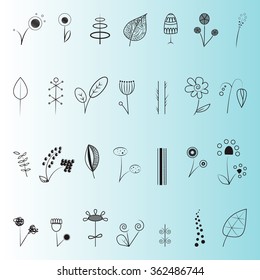 Floral decor set
