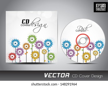 Floral decorated CD Cover for your business. 