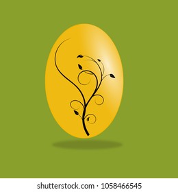 floral decorated Easter Eggs for use in Easter designs
