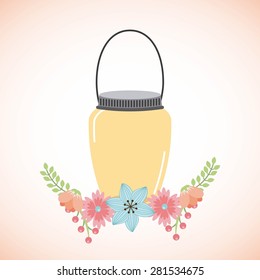 floral decoration  design, vector illustration eps10 graphic 