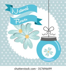 floral decoration design, vector illustration eps10 graphic 