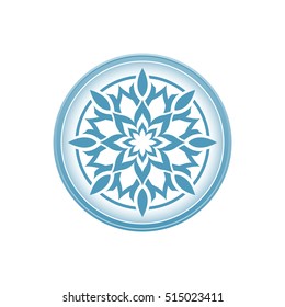 Floral decoration element, circle ornament