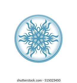 Floral decoration element, circle ornament