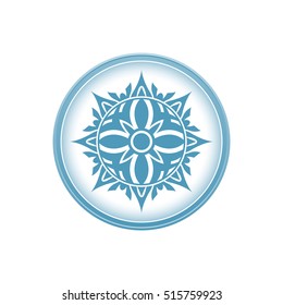 Floral decoration element, circle ornament