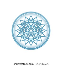 Floral decoration element, circle ornament