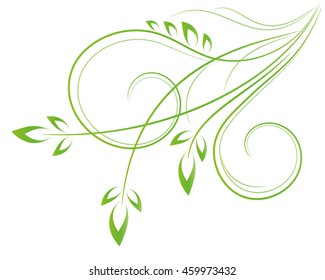 Floral Decoration Elements Vector Graphics Stock Vector (Royalty Free ...