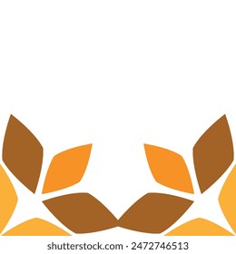floral decoration ornament design  on white background