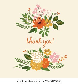 Floral Illustration Greeting Card Design Stock Illustration 626886194