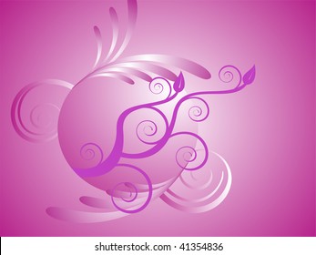 floral decoration - vector