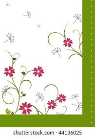 floral decoration - vector