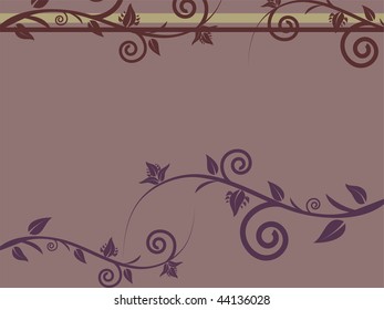 floral decoration - vector