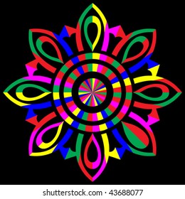 floral decoration, vector design element