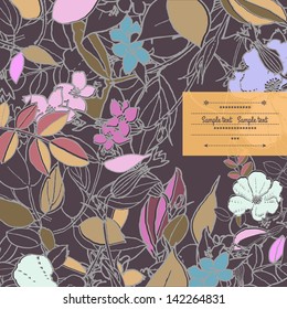  Floral decorations with flowers and leaves