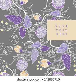 Floral decorations with flowers and leaves