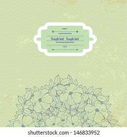 Floral decorations with flowers and leaves