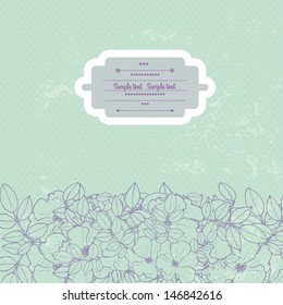 Floral decorations with flowers and leaves