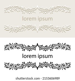 Decoración floral. Ilustración en vector