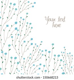 Floral decorations with small flowers