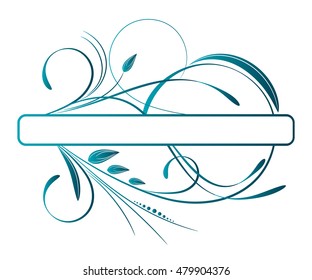 Floral decorative background. Banner 