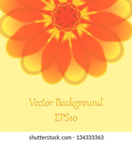 Floral decorative background, with space for text. EPS10 vector.