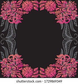 Floral decorative background. Vector illustration