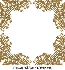 Floral decorative background. Vector illustration