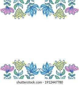 Floral decorative background. Vector illustration