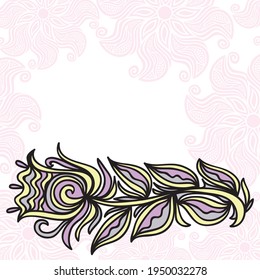 Floral decorative background. Vector illustration