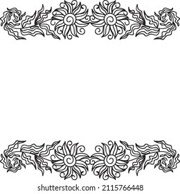 Floral decorative background. Vector illustration
