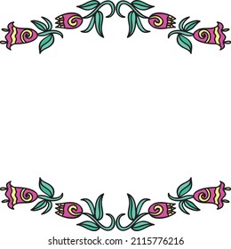 Floral decorative background. Vector illustration
