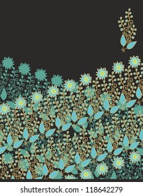 floral decorative border