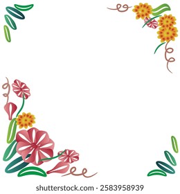 Floral Decorative Border and Frame