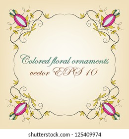Floral decorative card