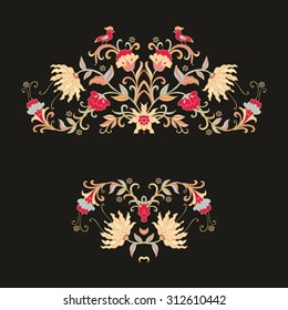 Floral decorative composition