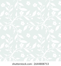 Floral decorative design, background texture, light blue and white