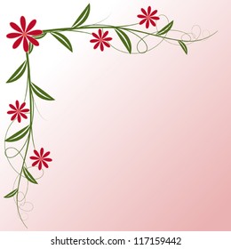 Floral decorative element.