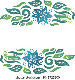 Floral decorative element. Vector illustration