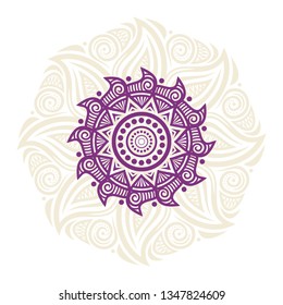 Floral decorative element. Vector illustration