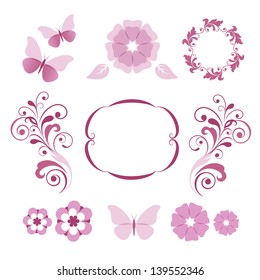 Floral decorative elements