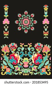 Floral decorative elements